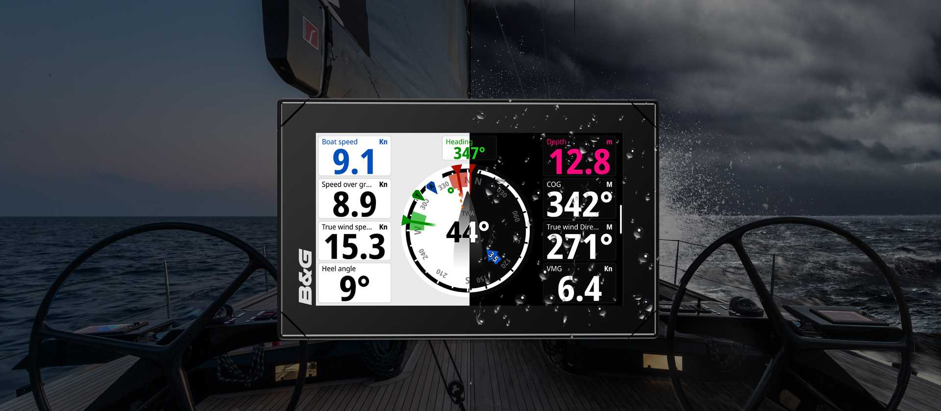 NEMESIS ネメシス　Victorian Monograms NSB-035 B&G Expands the Nemesis Lineup with New 7-inch Sailing Display